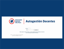 Tablet Screenshot of docentes.unvm.edu.ar